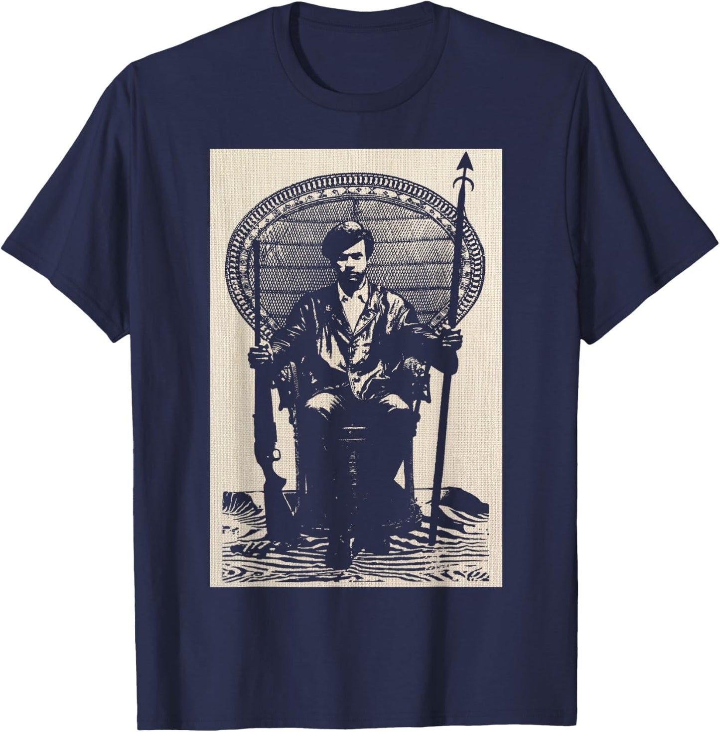 BPP Vintage Black History Self Defense Black Panthers Party T-Shirt - T-Shirt | Navy