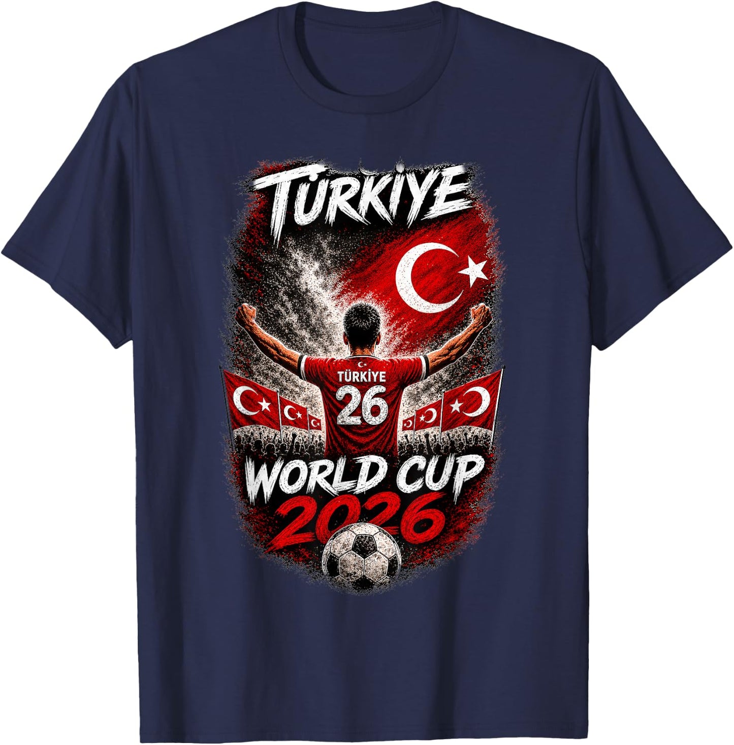 Soccer - WM 2026 Turkey T-Shirt - T-Shirt | Navy