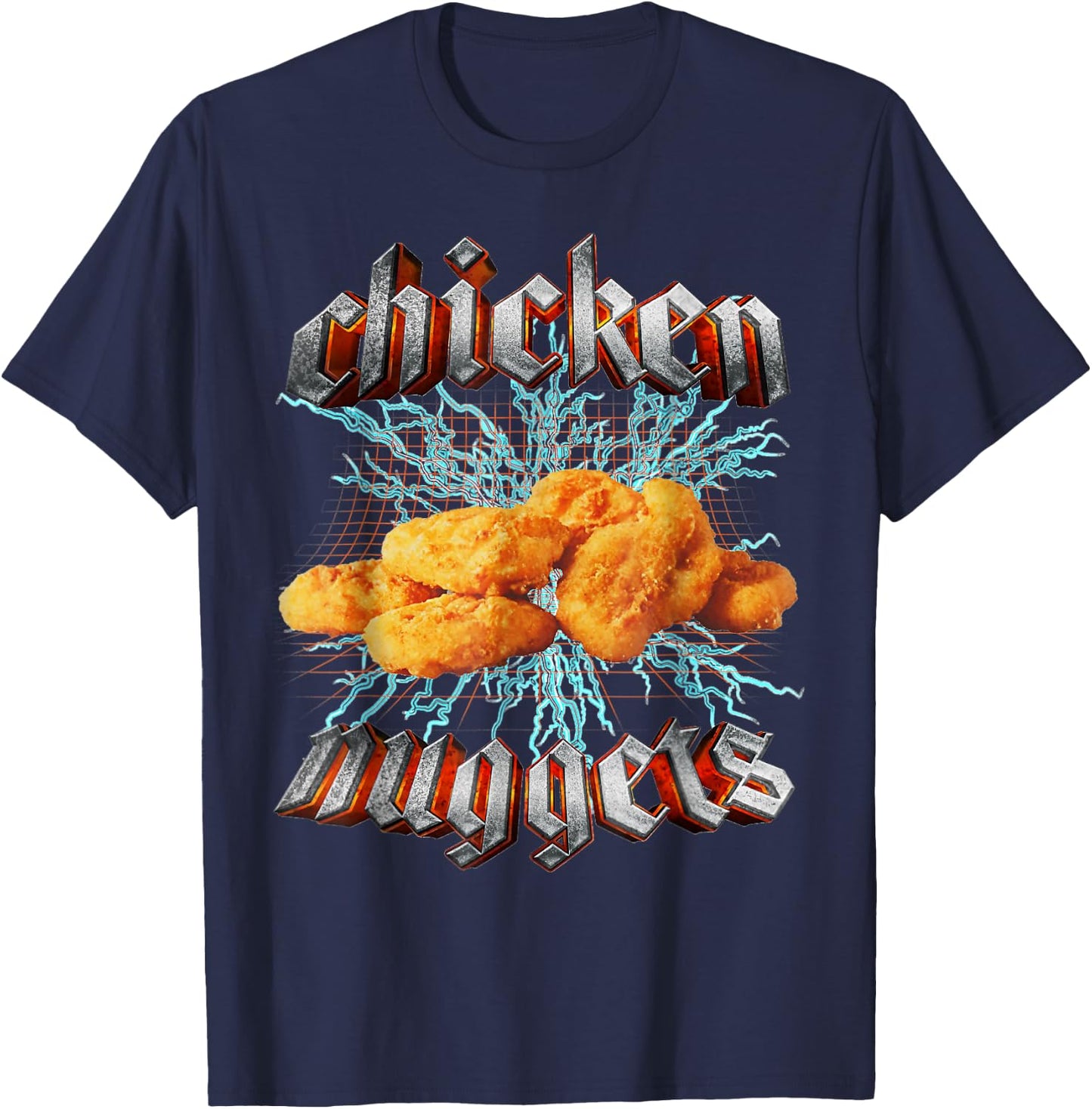 Chicken Nuggets Meme Funny Strange Specific Thanks Meme , black T-Shirt - T-Shirt | Navy
