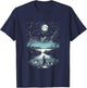 Serene Moonlit Bunny Moon Rabbit Night Sky T-Shirt - T-Shirt | Navy