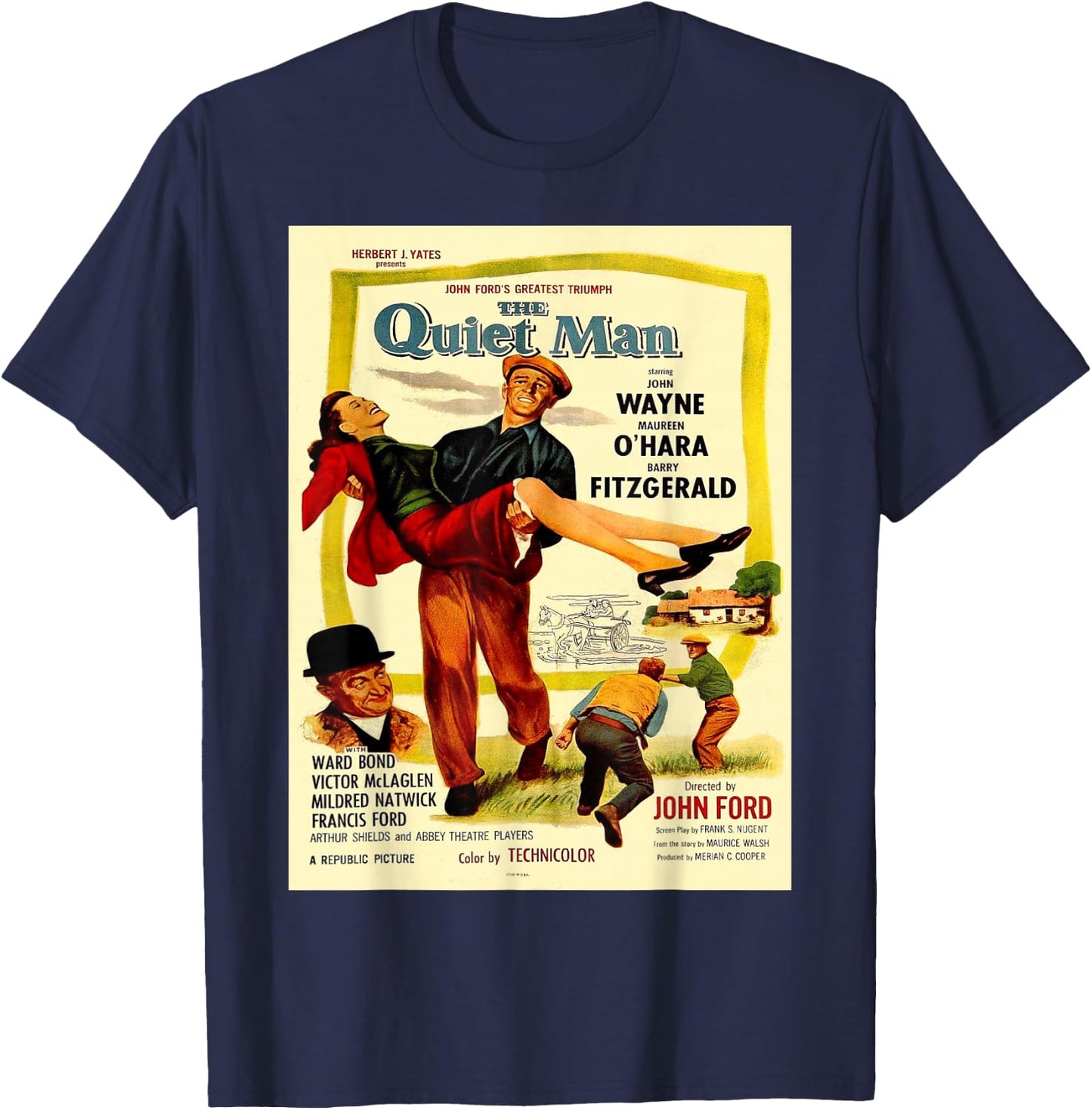 Vintage poster - The Quiet Man T-Shirt - T-Shirt | Navy