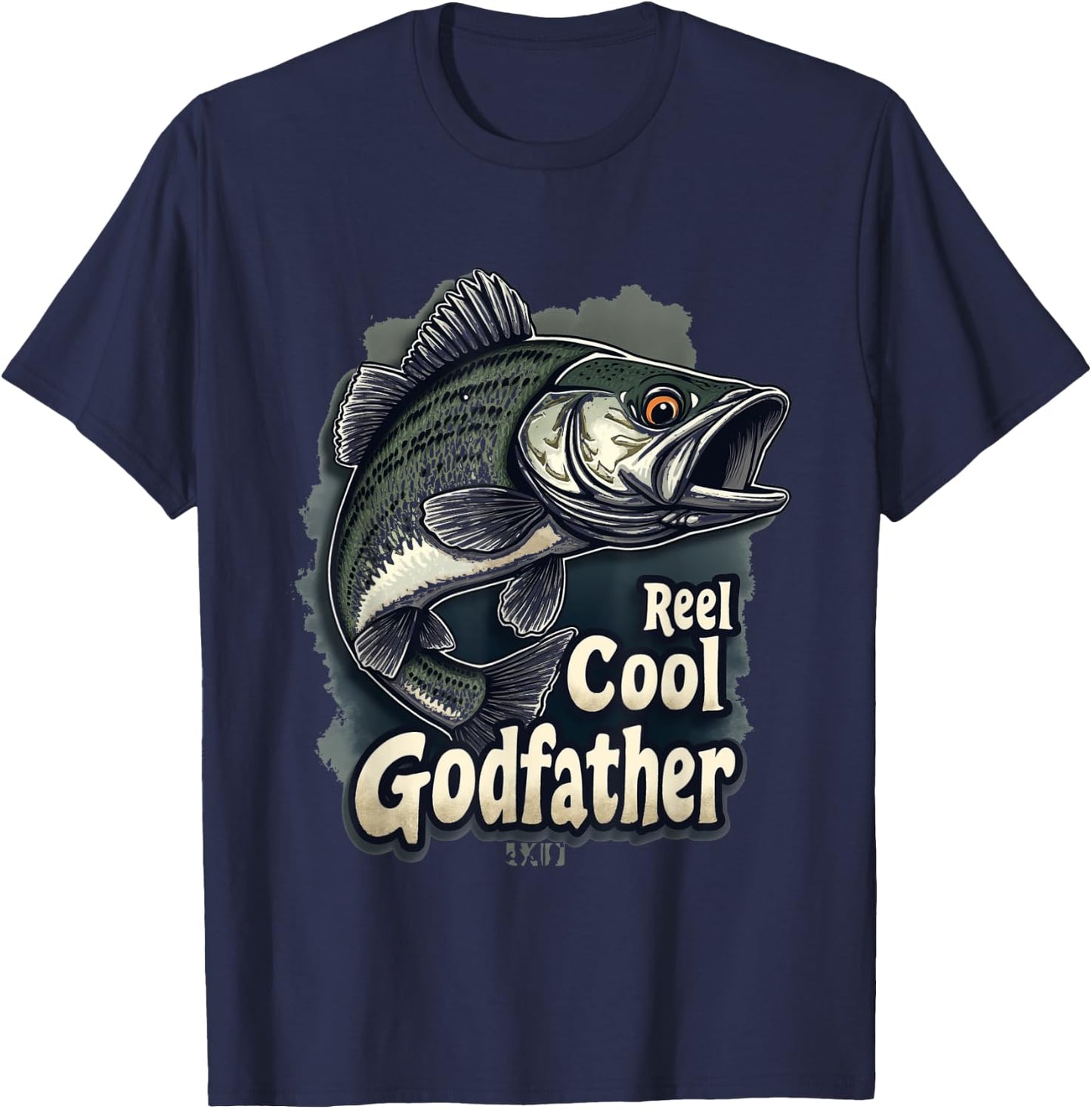 Reel Cool Godfather Fishing Godfather T-Shirt - T-Shirt | Navy