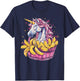 Banana Unicorn Portrait Bananas Fruit Artwork Banana Lover T-Shirt - T-Shirt | Navy