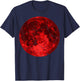 Last Minute Halloween Party Spooky Costume Red Blood Moon T-Shirt - T-Shirt | Navy
