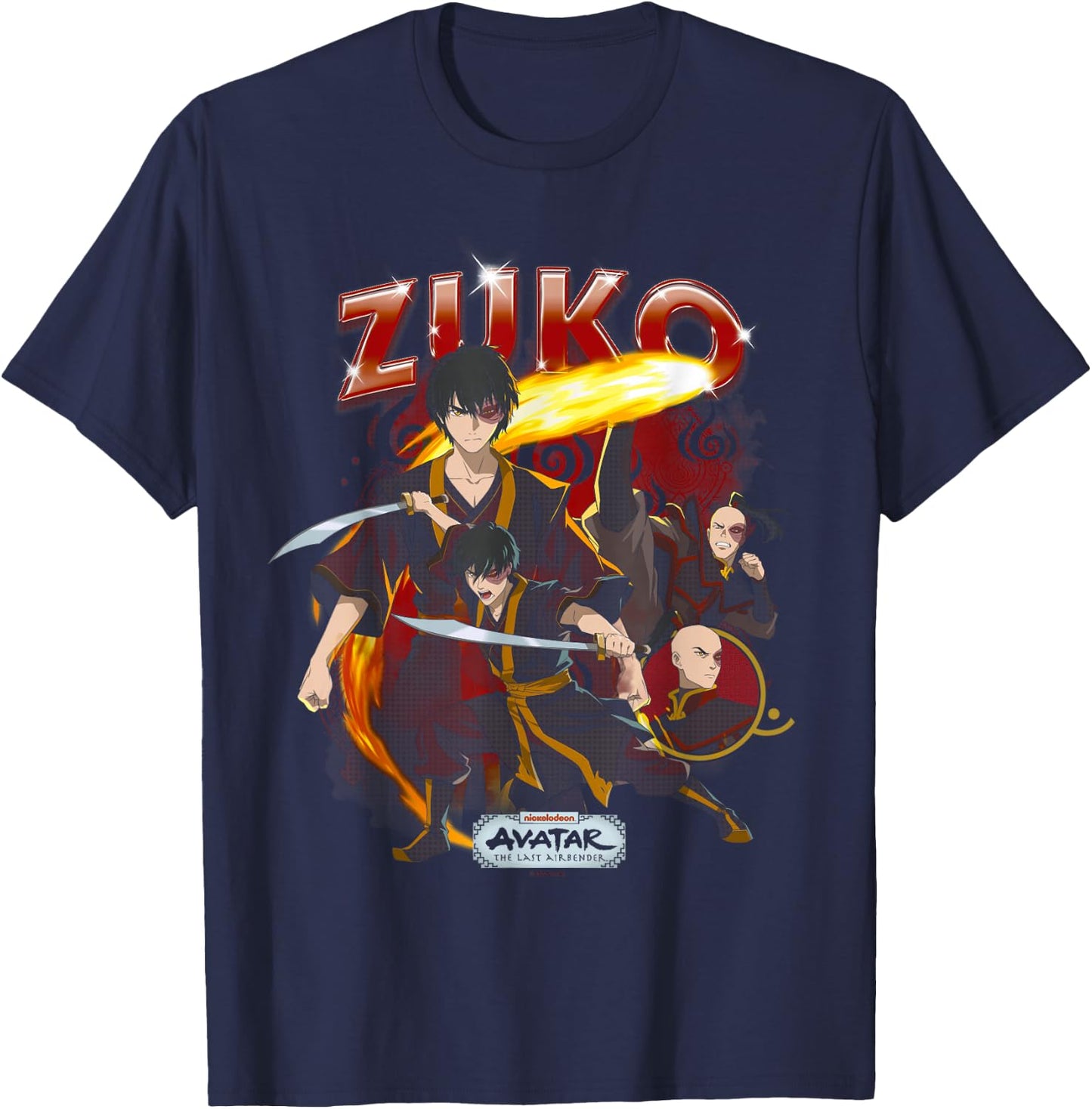 Avatar: Der letzte Airbender Zuko Heartthrob T-Shirt - T-Shirt | Navy