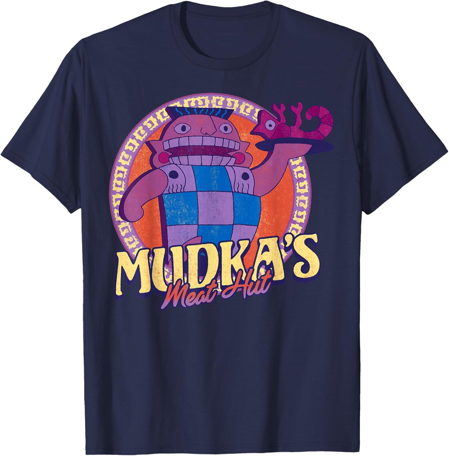 Disney Emperor's New Groove Mudka's Meat Hut Logo T-Shirt - T-Shirt | Navy