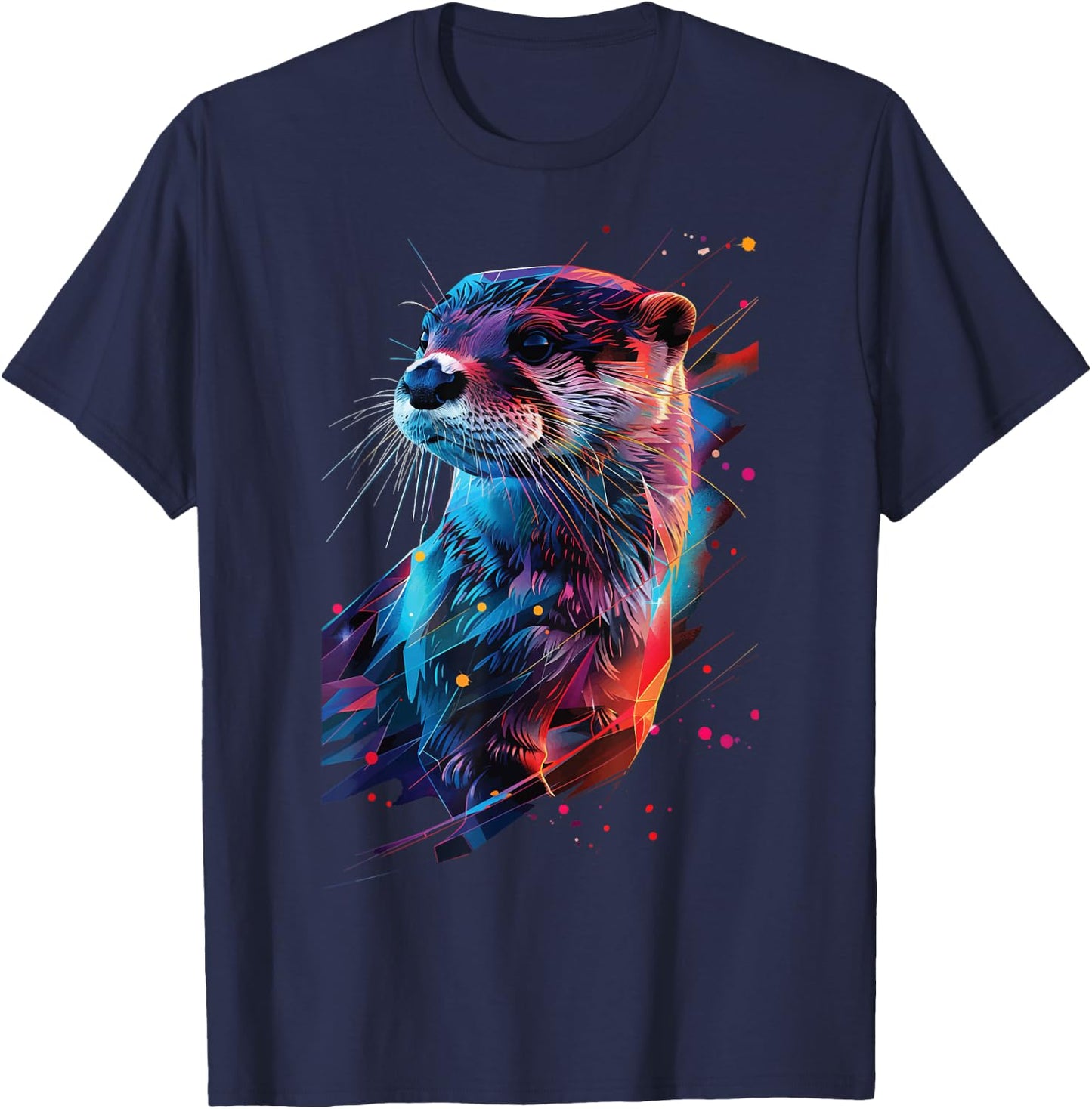 Otter , black T-Shirt - T-Shirt | Navy