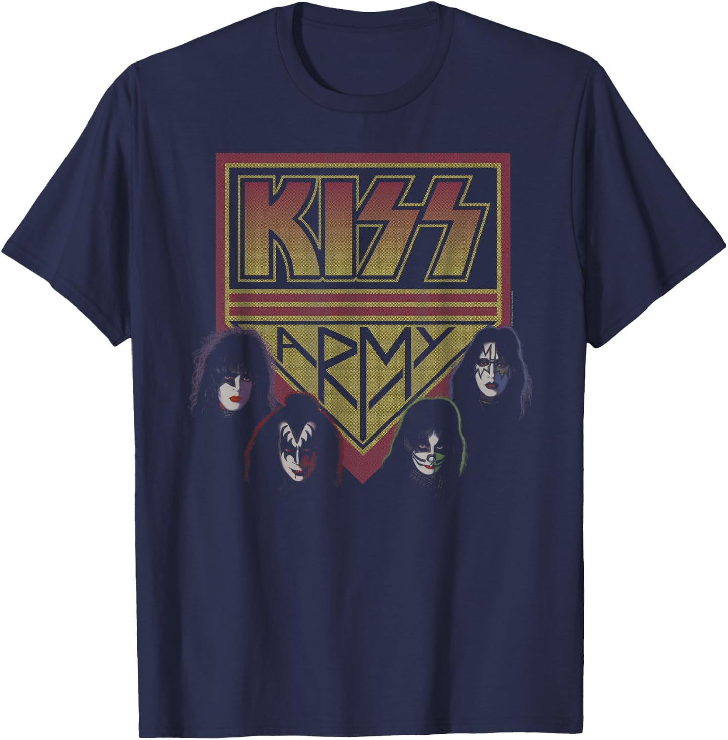 KISS - KISS Army Portrait T-Shirt - T-Shirt | Navy