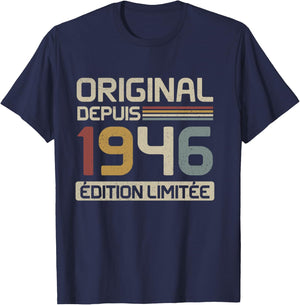 Original 1946 Birthday Gift 79 Years Old anniv 79 years T-Shirt - T-Shirt | Navy