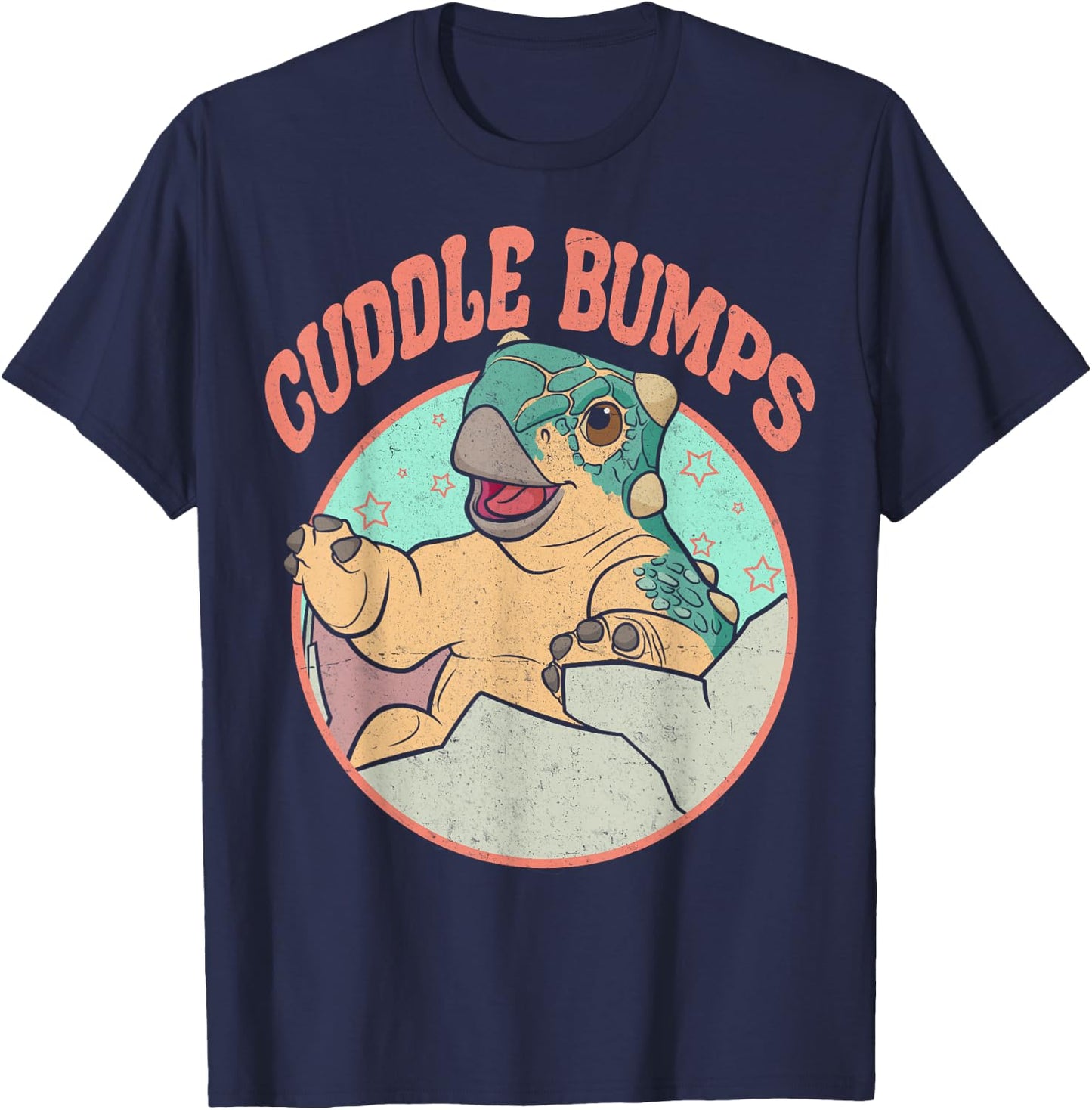 Jurassic World: Camp Cretaceous Bumpy Cuddle Bumps Portrait Small T-Shirt - T-Shirt | Navy