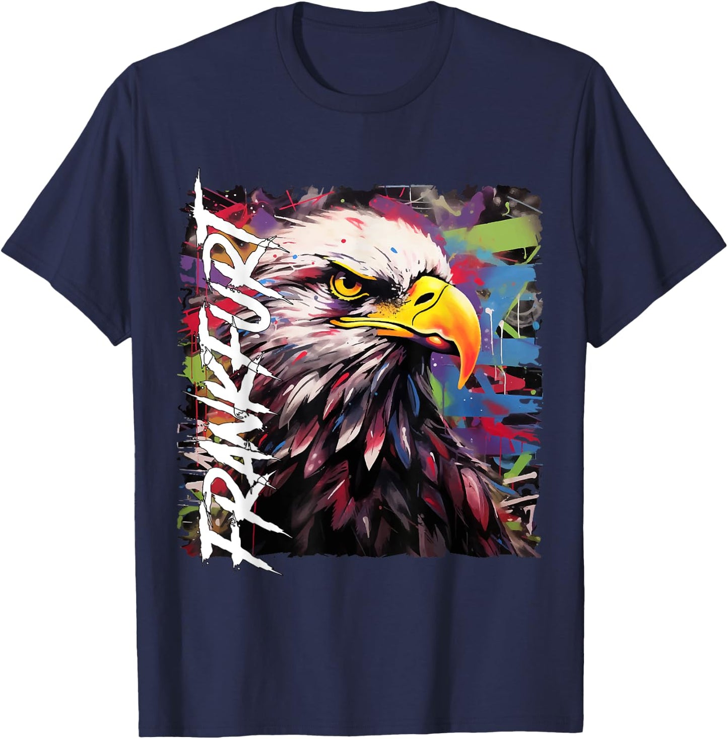 Hessen Frankfurt Frankfurt FFM Frankfurt , black T-Shirt - T-Shirt | Navy