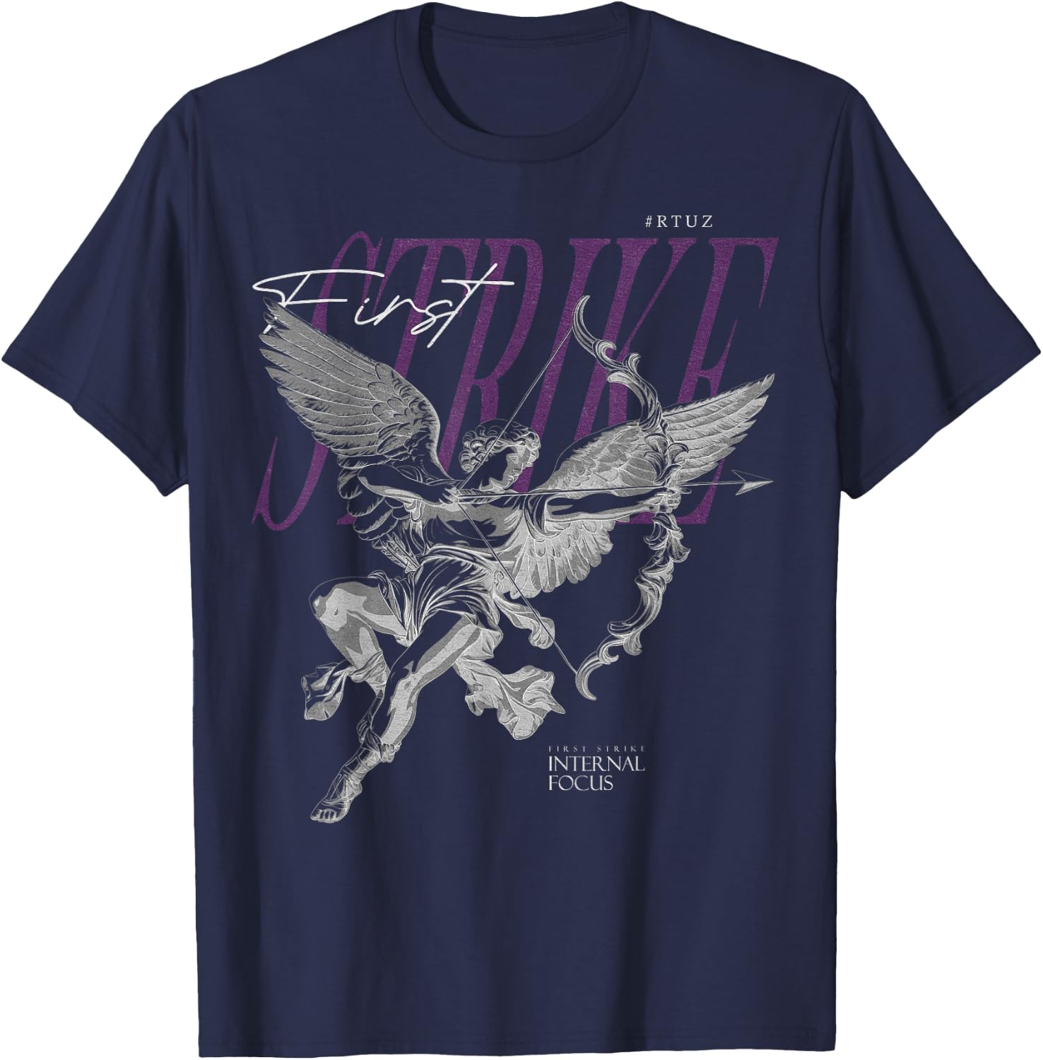 Modern Hip Hop Vintage Graffiti Urban Angel Streetwear , black T-Shirt - T-Shirt | Navy