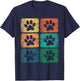 Hunde Hundepfote Hundebesitzer Hundeliebhaber Pfote T-Shirt - T-Shirt | Navy