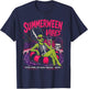 Summerween Vibes Funny Summer Vacation Spooky Summer Ghoul T-Shirt - T-Shirt | Navy