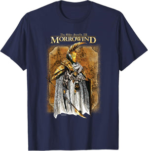 Morrowind Concept Illustration Video Game T-Shirt - T-Shirt | Navy