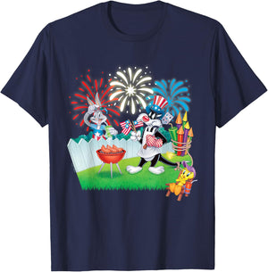 Looney Tunes 4th of July Celebration T-Shirt - T-Shirt | Navy