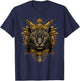 Aztec Jaguar Mexican Mythology Native Mexican Pride Mayan T-Shirt - T-Shirt | Navy