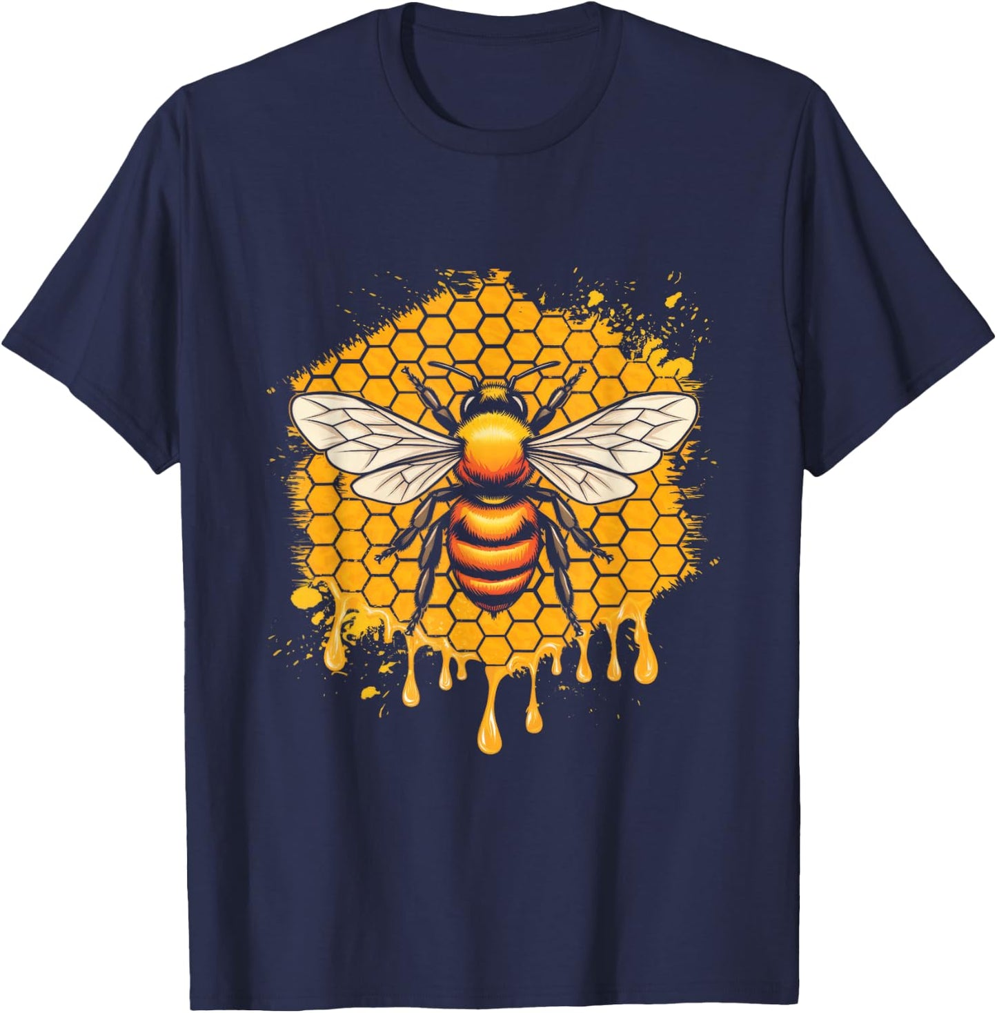 Bee Lover Insect Lover Hobbyist Artwork T-Shirt - T-Shirt | Navy