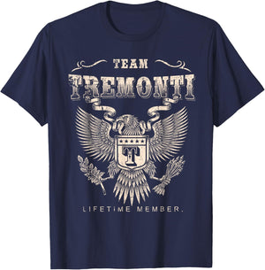 Lifetime member of the Tremonti team - Name Tremonti , Black, S T-Shirt - T-Shirt | Navy