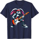 Cute Punk Rabbit, Rock'n Roll Goth, Guitar Kids Rock Star T-Shirt - T-Shirt | Navy