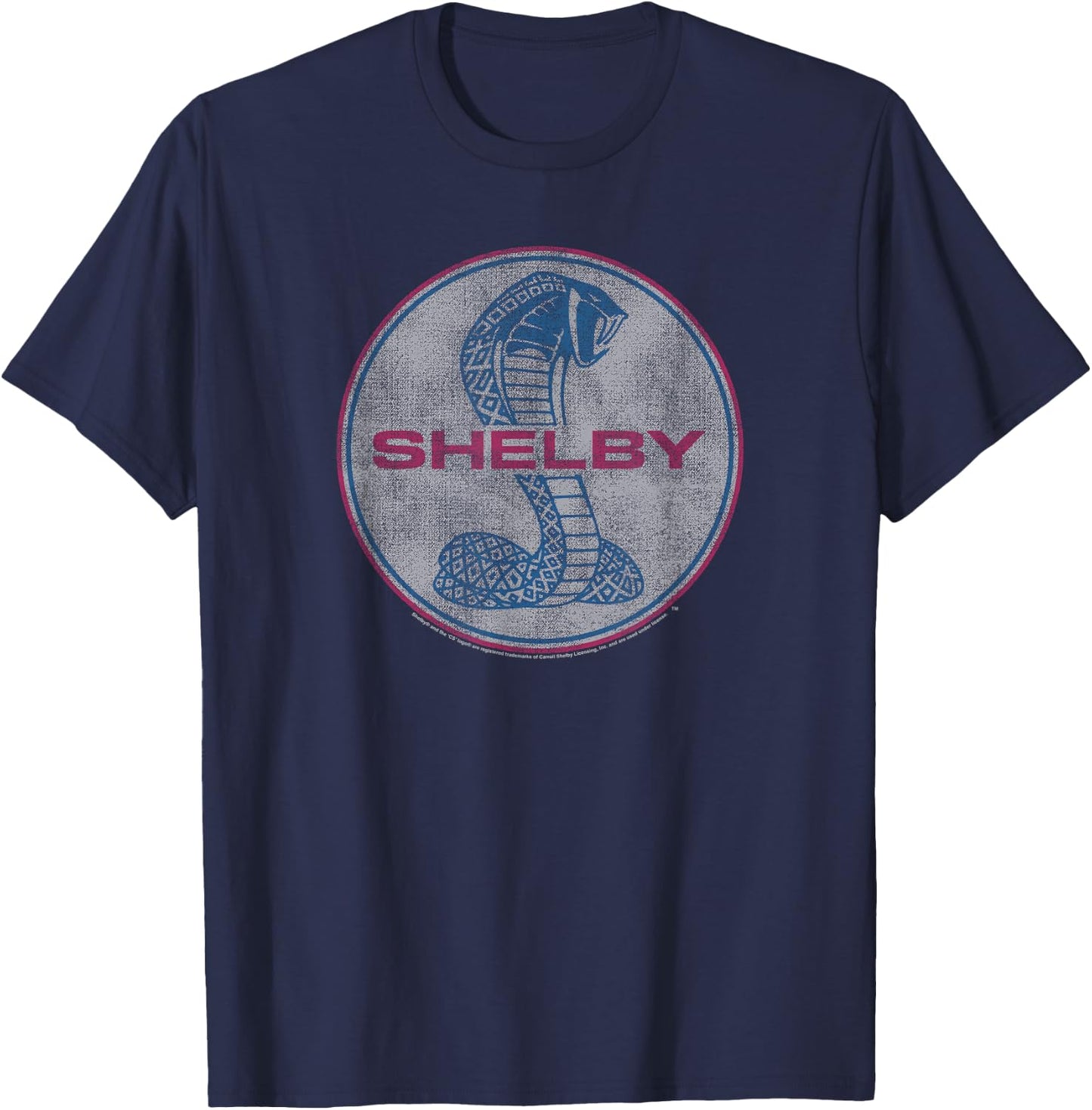 Carroll Shelby Full Color Cobra T-Shirt - T-Shirt | Navy