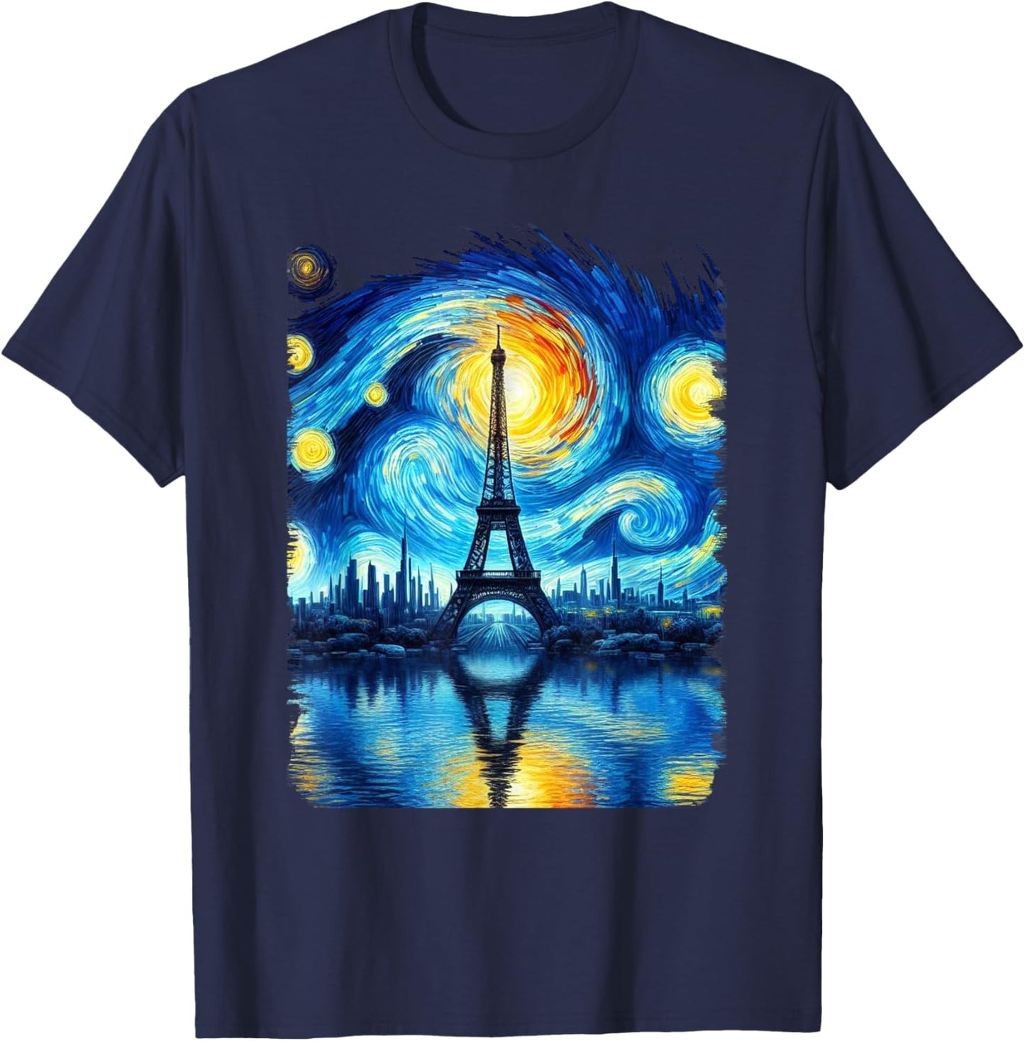 Eiffel Tower Paris Holiday France City Souvenir Women , Black, S T-Shirt - T-Shirt | Navy
