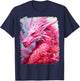 Pop Art Colorful Dragon Pink T-Shirt - T-Shirt | Navy