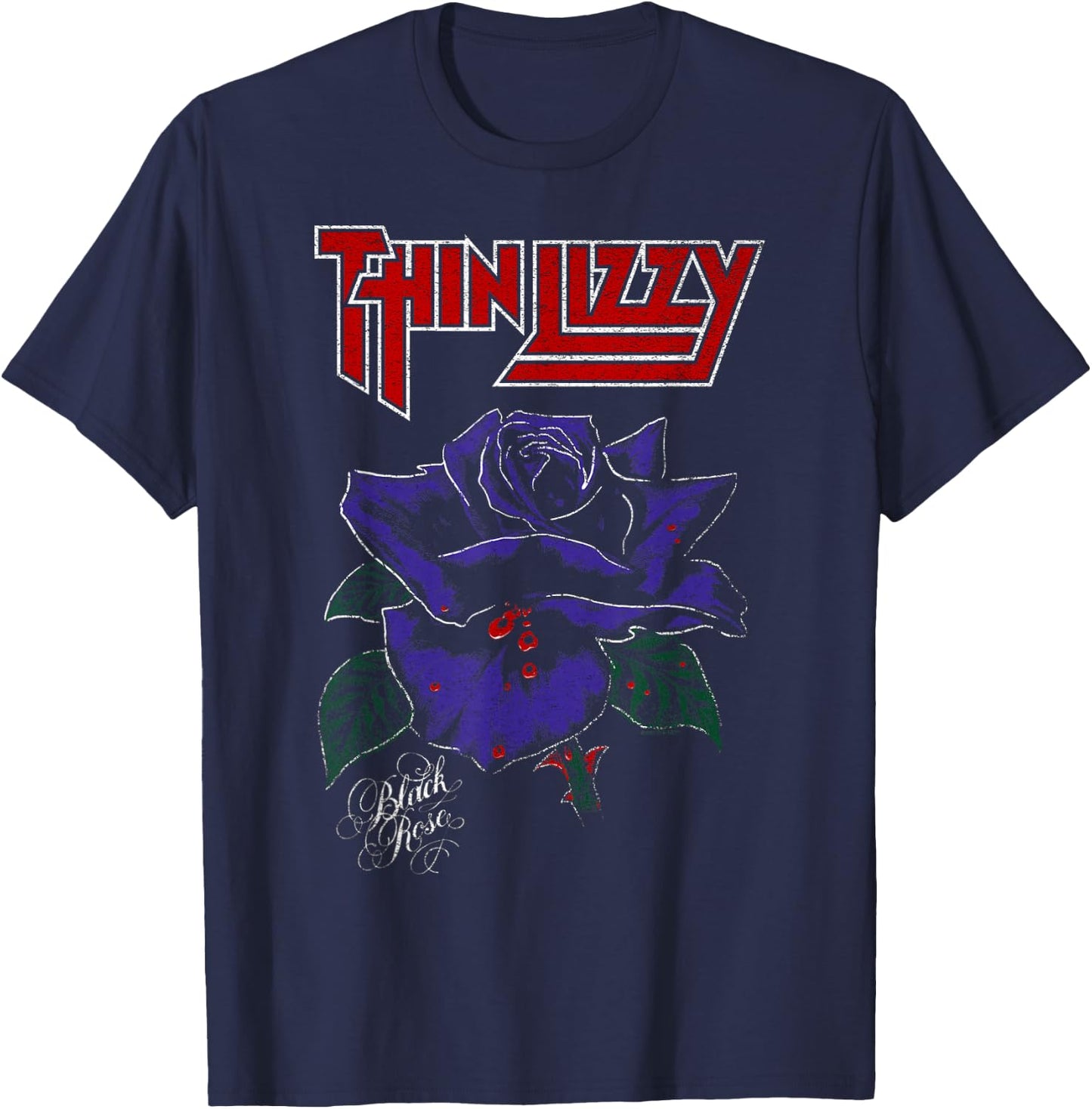 Thin Lizzy - Black Rose Color , black T-Shirt - T-Shirt | Navy