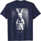 Horror Bunny Rabbit | Dark Creepy Unholy Gothic Halloween T-Shirt - T-Shirt | Navy