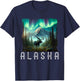 Matching Family Friends and Group Alaska Silhouette T-Shirt - T-Shirt | Navy