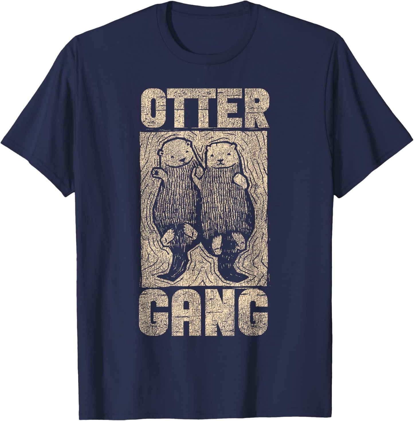 Otter Otter Gang T-Shirt - T-Shirt | Navy