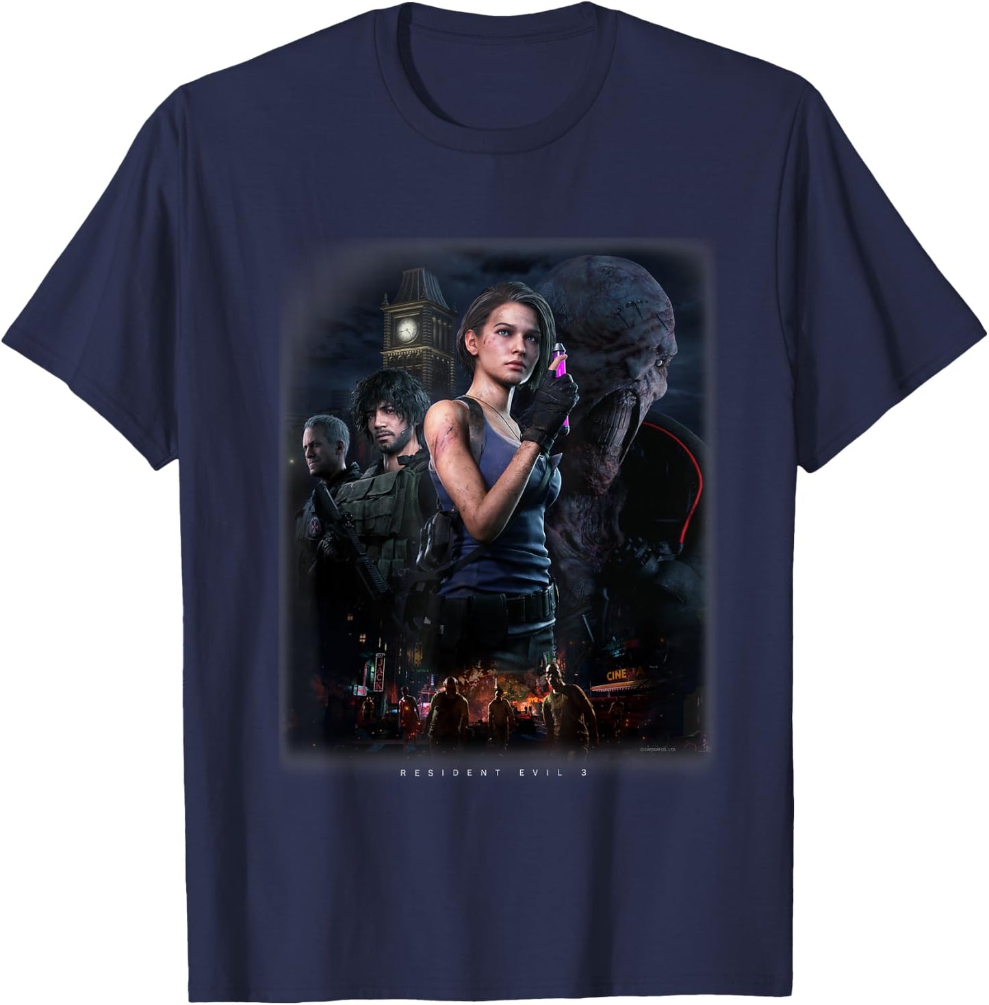 RESIDENT EVIL 3 , black T-Shirt - T-Shirt | Navy