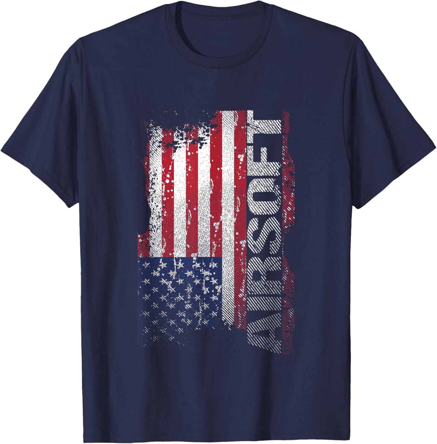 USA Flag Airsoft Shooting Sports Game Gift T-Shirt - T-Shirt | Navy
