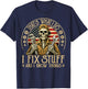 Retro That's What I Do I Fix Stuff and I Know Things Gifts T-Shirt - T-Shirt | Navy