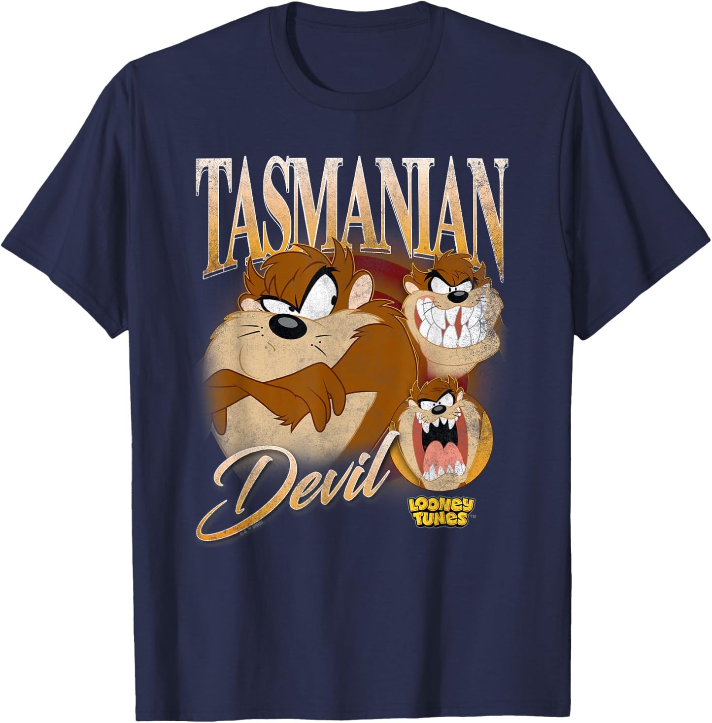 Looney Tunes Bootleg Taz T-Shirt - T-Shirt | Navy