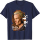 Buffy The Vampire Slayer Spike Face Closeup Vintage Poster , Black, S T-Shirt - T-Shirt | Navy