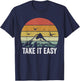 Retro Take It Easy Shirt Vintage Outdoors Camping T-Shirt - T-Shirt | Navy