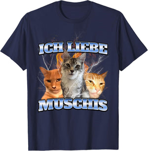 Ich liebe Muschis T-Shirt - T-Shirt | Navy