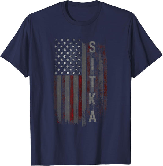 Sitka Family American Flag T-Shirt - T-Shirt | Navy