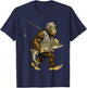 Sturgeon Bigfoot Fisherman River Fishing Sasquatch T-Shirt - T-Shirt | Navy