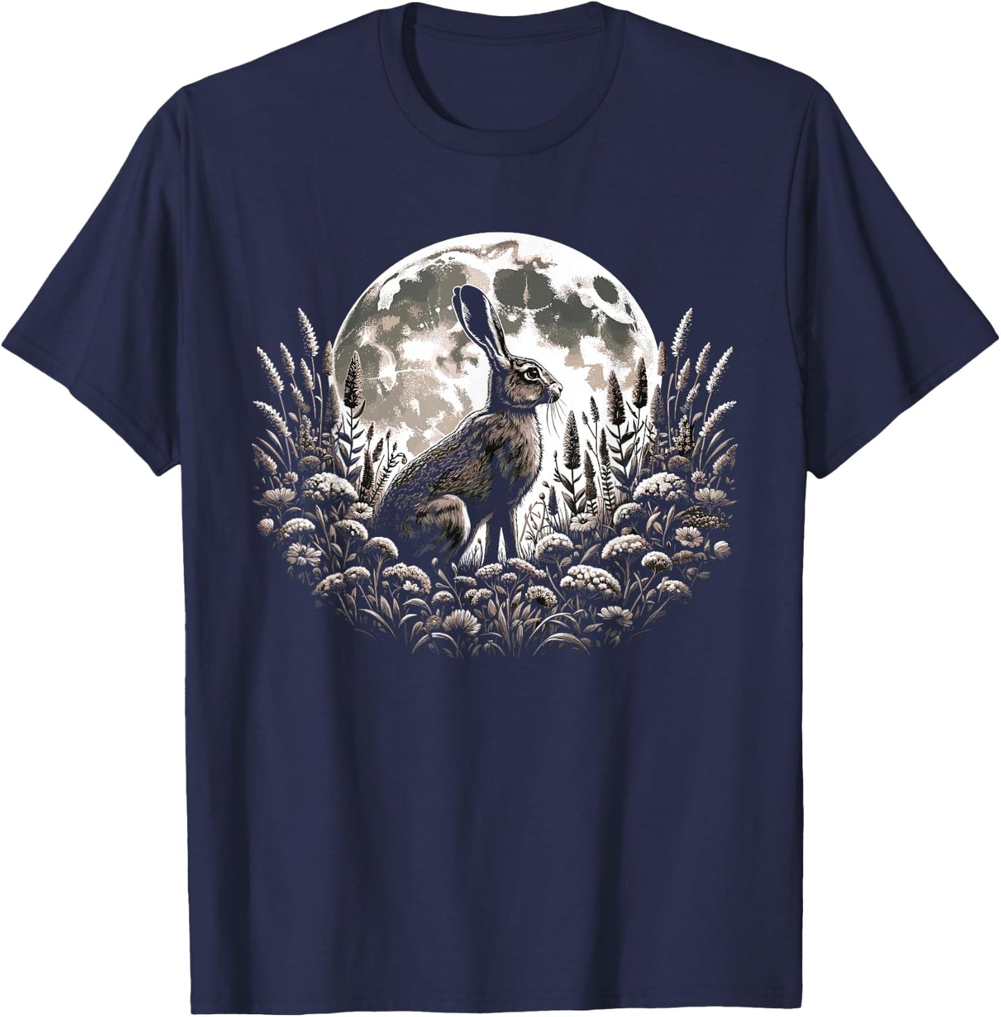 Easter Ostara Eostre Pagan Witchcraft Spring Moon T-Shirt - T-Shirt | Navy