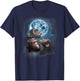 Howling at the Moon Shirt - Funny Chimpanzee Shirt - Chimp T-Shirt - T-Shirt | Navy