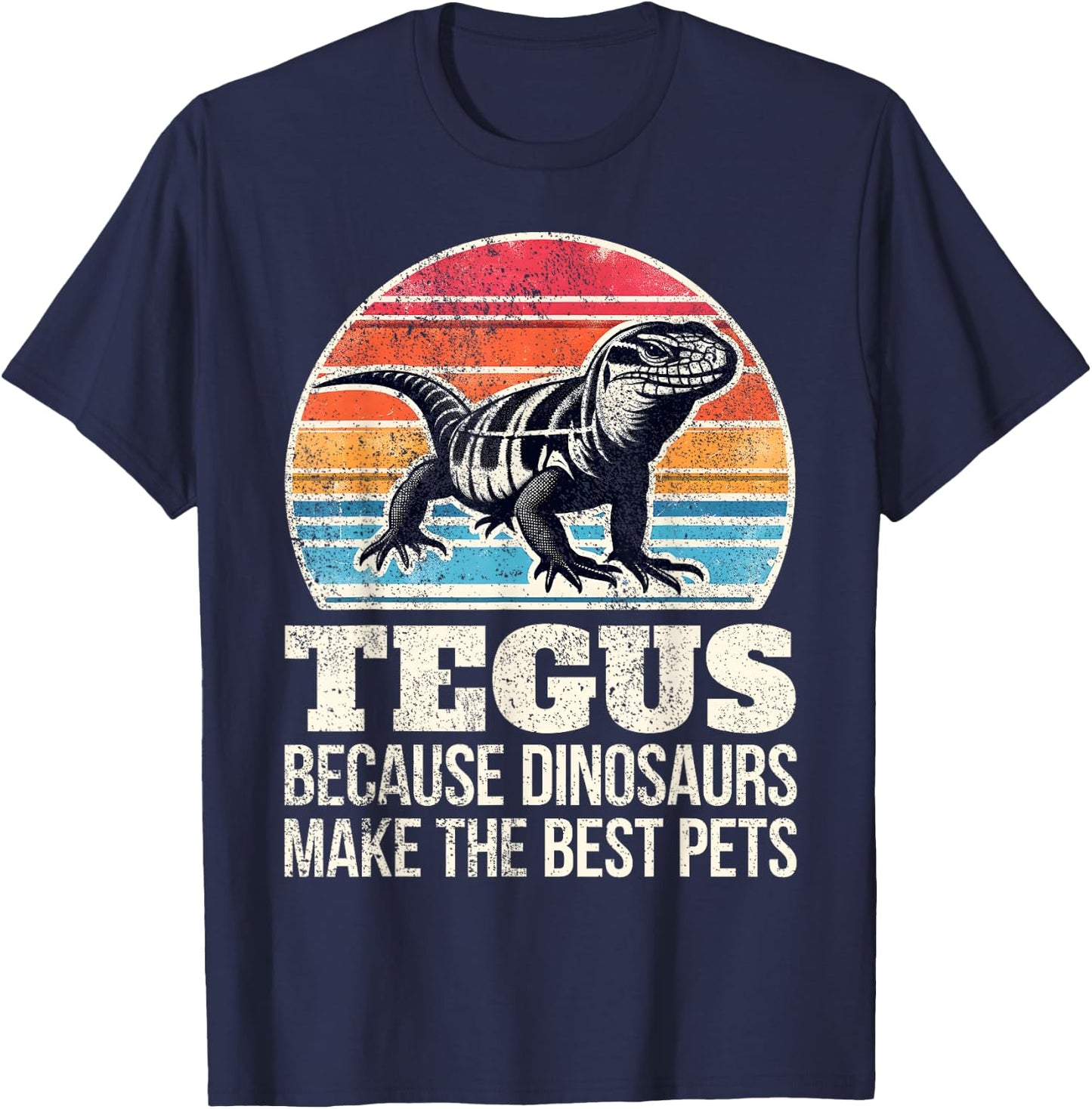 Funny Tegu Lover - Pet Tegu Lizard - Owner Giant Tegu T-Shirt - T-Shirt | Navy