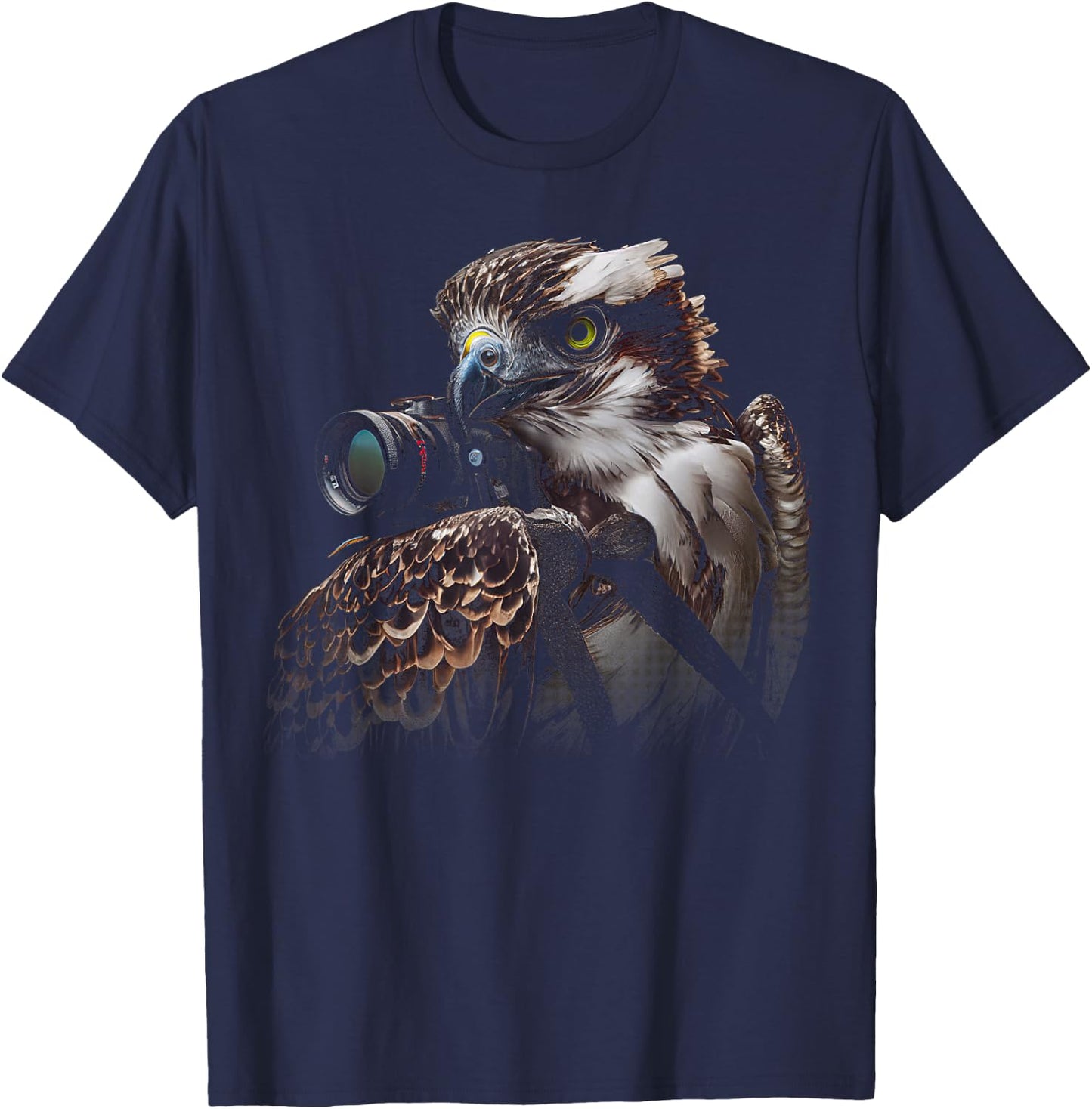 CLICK HERE FOR MORE Osprey Hawk Birds of Prey, Osprey Hawk - -Adults & Kids, Black, Small, Short Sleeve, Modern Graphic T-Shirt - T-Shirt | Navy