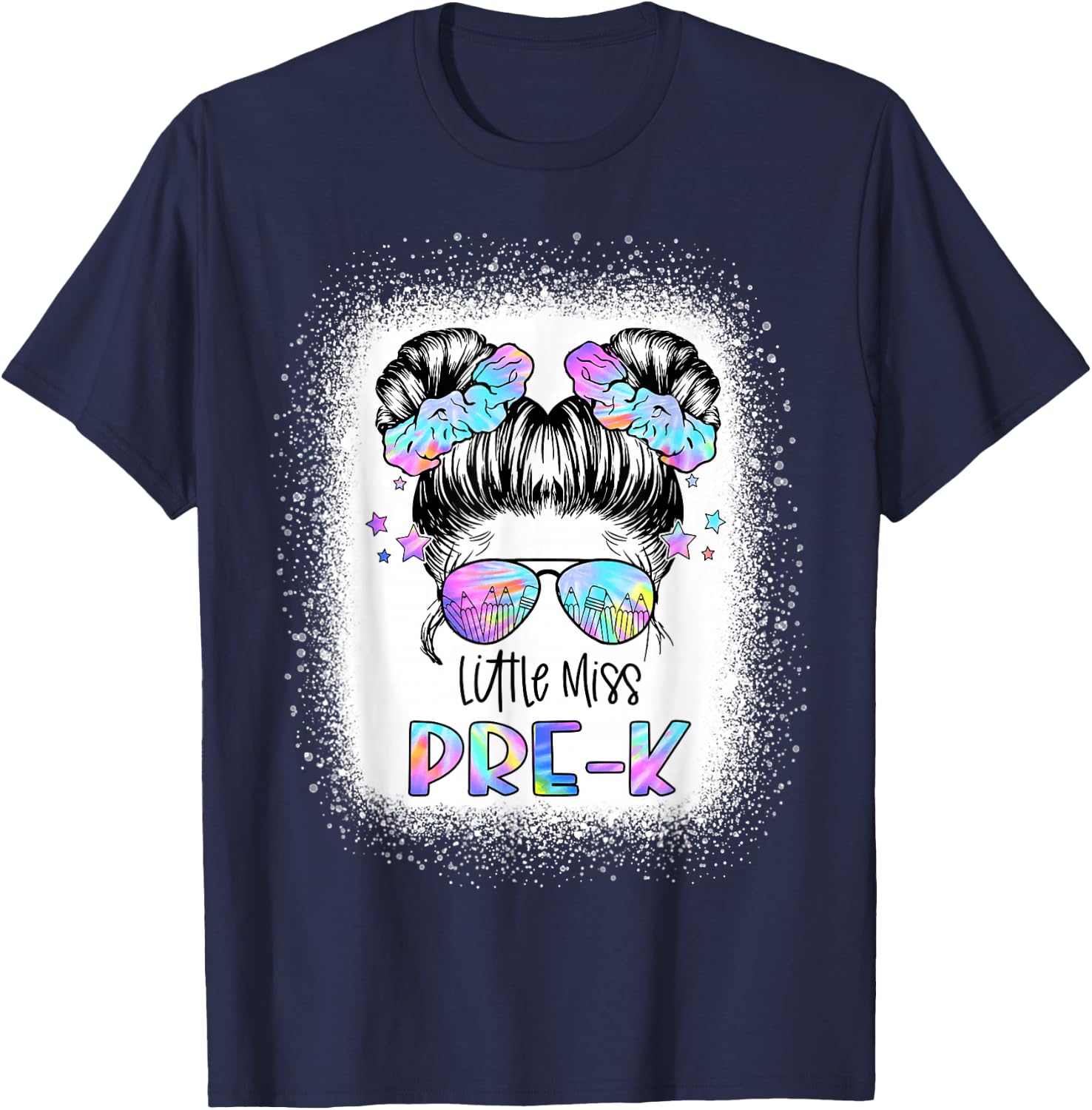 Little Miss PRE-K First Day of School 1st Day Preschool Girl T-Shirt - T-Shirt | Navy