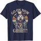 Go On Now Git Western Rode Vintage Cowboy Opossum Cowboy T-Shirt - T-Shirt | Navy