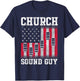 Church Sound Guy Instrument Audio Tech Engineer DA1 T-Shirt - T-Shirt | Navy