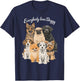 Everybody Loves Doggy - Hund Lustig Hundeliebhaber Hunde T-Shirt - T-Shirt | Navy