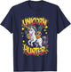 Funny Unicorn Hunter Upside Down Pineapple Swinger Party T-Shirt - T-Shirt | Navy