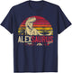 AlexSaurus Birthday Funny Personalized Dinosaur T Rex Name T-Shirt - T-Shirt | Navy